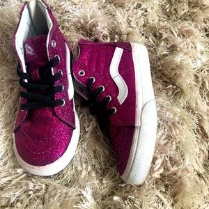 Cute shimmer pink Vans